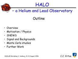 HALO - a Helium and Lead Observatory Outline