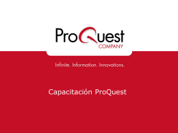 Capacitación ProQuest