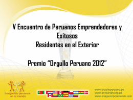 V Encuentro de Peruanos Emprendedores y Exitosos Residentes en el Exterior