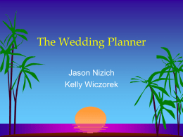 The Wedding Planner Jason Nizich Kelly Wiczorek