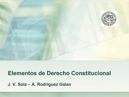 Elementos de Derecho Constitucional – A. Rodriguez Galan J. V. Sola