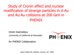 Study of Cronin effect and nuclear