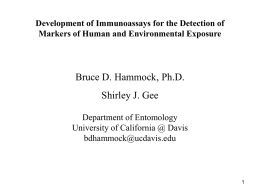 Bruce D. Hammock, Ph.D. Shirley J. Gee