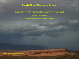 Flash Flood Potential Index