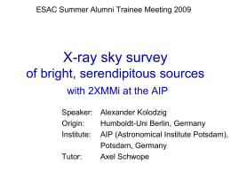 X-ray sky survey of bright, serendipitous sources with 2XMMi at the AIP
