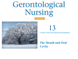 13 The Mouth and Oral Cavity Lecture Note PowerPoint Presentation