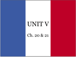 UNIT V Ch. 20 &amp; 21