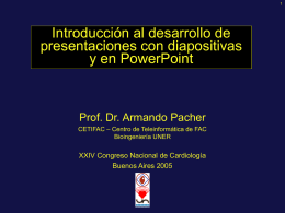 Introducción al desarrollo de presentaciones con diapositivas y en PowerPoint
