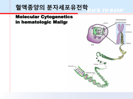 혈액종양의 분자세포유전학 Back to Basic Molecular Cytogenetics in hematologic Malignancy