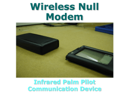 Wireless Null Modem Infrared Palm Pilot Communication Device