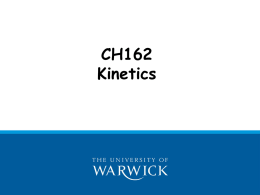 CH162 Kinetics