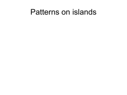 Patterns on islands