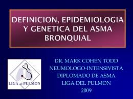 DR. MARK COHEN TODD NEUMOLOGO-INTENSIVISTA DIPLOMADO DE ASMA LIGA DEL PULMON