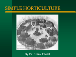 SIMPLE HORTICULTURE By Dr. Frank Elwell