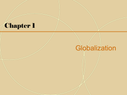 Globalization Chapter 1
