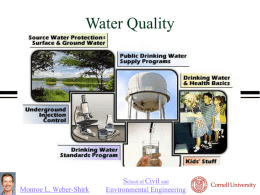 Water Quality S Civil Monroe L. Weber-Shirk