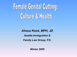 Ahoua Koné, MPH, JD Seattle Immigration &amp; Family Law Group, P.S. Winter 2009