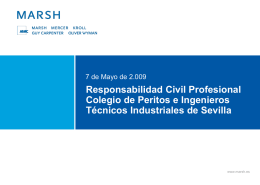 Responsabilidad Civil Profesional Colegio de Peritos e Ingenieros Técnicos Industriales de Sevilla