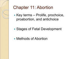 Chapter 11: Abortion