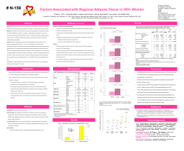 Factors Associated with Regional Adipose Tissue in HIV+ Women