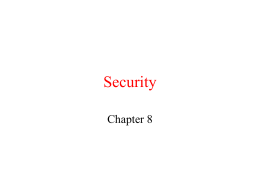 Security Chapter 8