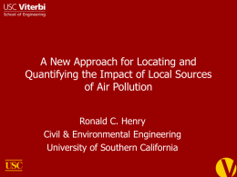 A New Approach for Locating and of Air Pollution Ronald C. Henry