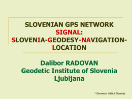 SLOVENIAN GPS NETWORK : LOVEN A-