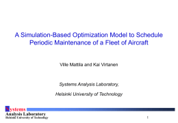 S A Simulation-Based Optimization Model to Schedule ystems
