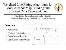 Weighted Line Fitting Algorithms for Mobile Robot Map Building and