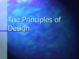 The Principles of Design