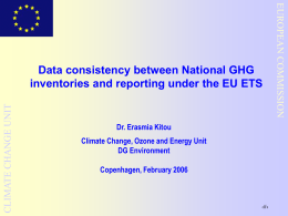 Data consistency between National GHG EU RO