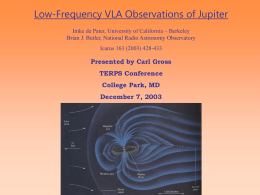 Low-Frequency VLA Observations of Jupiter