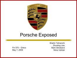 Porsche Exposed Shahin Tehranchi Zhuoting Liao – Greco