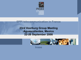 SPPI telecommunication in France Denis Gac Insee 23rd Voorburg Group Meeting