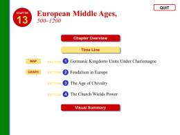 13 European Middle Ages, 500–1200
