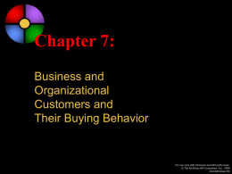 Chapter 7: Business and Organizational Customers and
