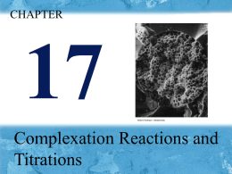Complexation Reactions and Titrations CHAPTER Chapter15 p
