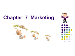 Chapter  7  Marketing