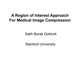A Region of Interest Approach For Medical Image Compression Salih Burak Gokturk