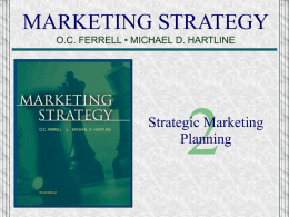 2 MARKETING STRATEGY Strategic Marketing Planning