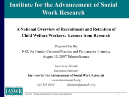 Institute for the Advancement of Social Work Research