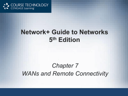 Network+ Guide to Networks 5 Edition Chapter 7