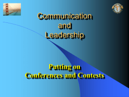 Communication and Leadership Putting on