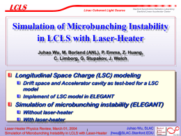 Simulation of Microbunching Instability in LCLS with Laser-Heater