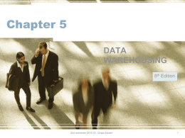 Chapter 5 DATA WAREHOUSING 8
