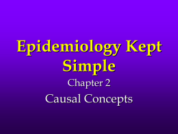 Epidemiology Kept Simple Causal Concepts Chapter 2