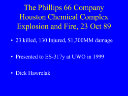 The Phillips 66 Company Houston Chemical Complex