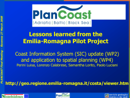 Lessons learned from the Emilia-Romagna Pilot Project