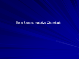 Toxic Bioaccumulative Chemicals