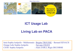 ICT Usage Lab Living Lab en PACA